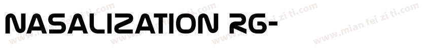 Nasalization Rg字体转换